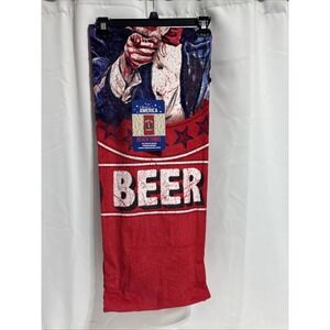 Spirit of America Cotton Blend Patriotic Uncle Sam Graphic‎ Beach Towel 34"x64"